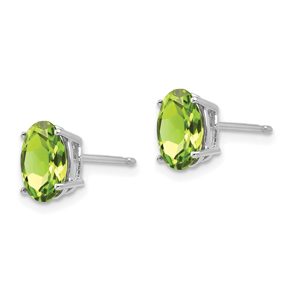 Oval Peridot Post Earrings - WBC
