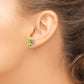 Oval Peridot Post Earrings - WBC