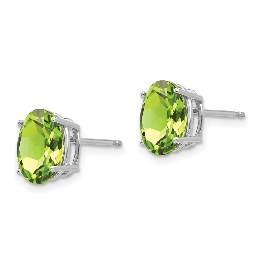 Oval Peridot Post Earrings - WBC