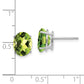 Oval Peridot Post Earrings - WBC