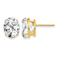 Oval Cubic Zirconia Post Earrings - WBC