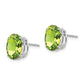 Oval Peridot Post Earrings - WBC