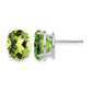 Oval Peridot Post Earrings - WBC