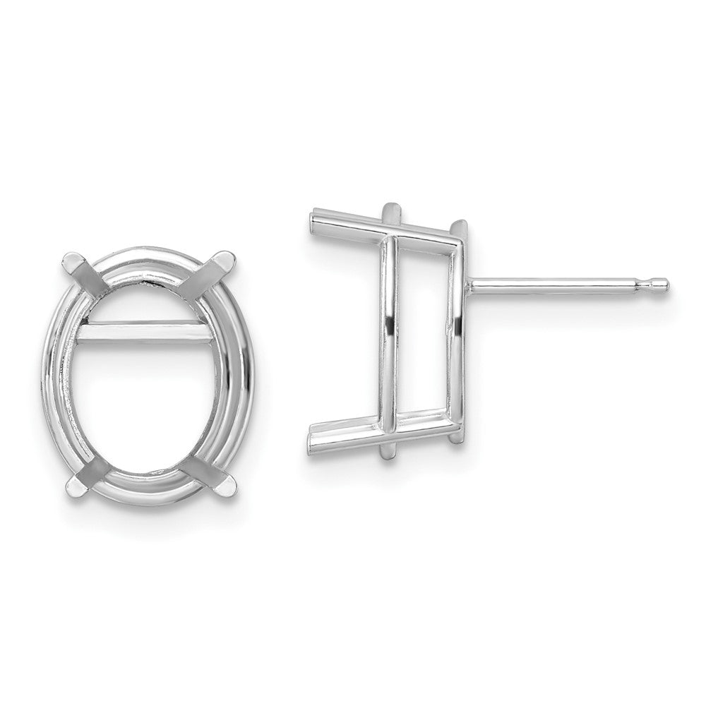 Oval Post Earring Mountings - WBC
