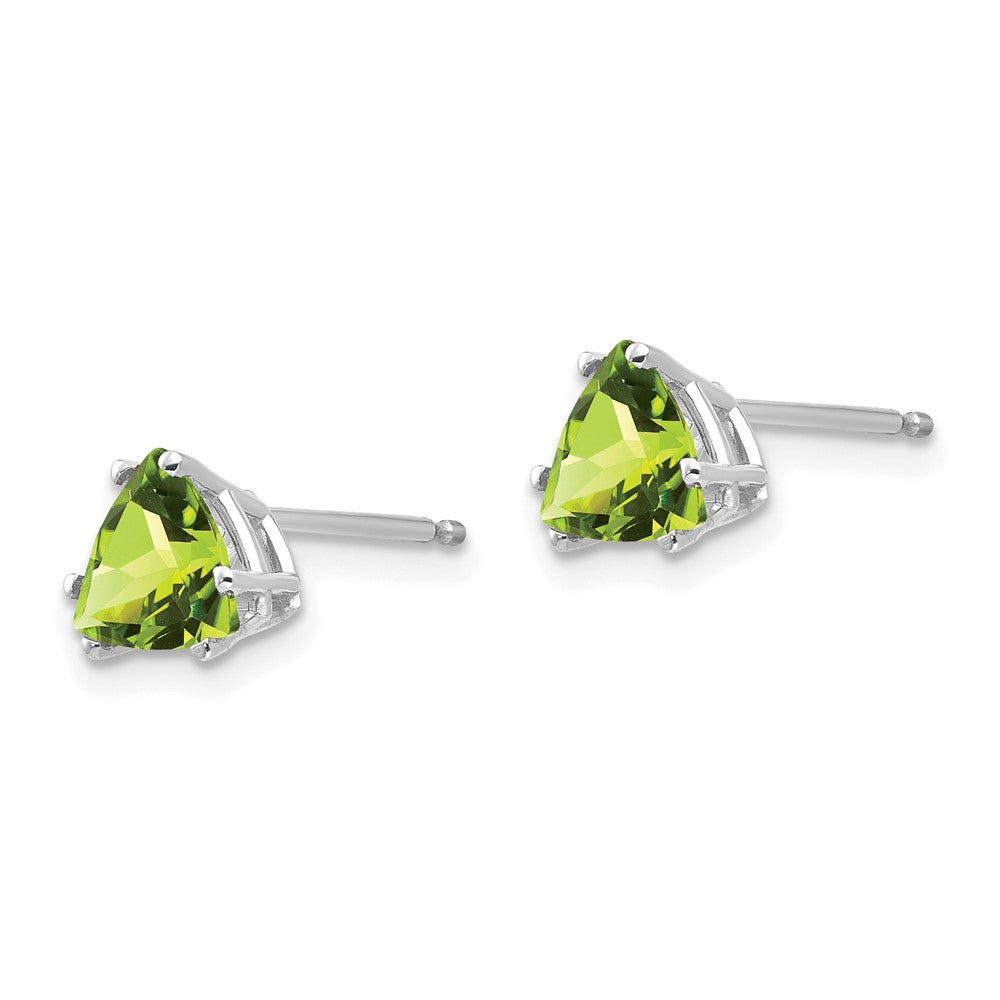 Trillion Peridot Post Earrings - WBC