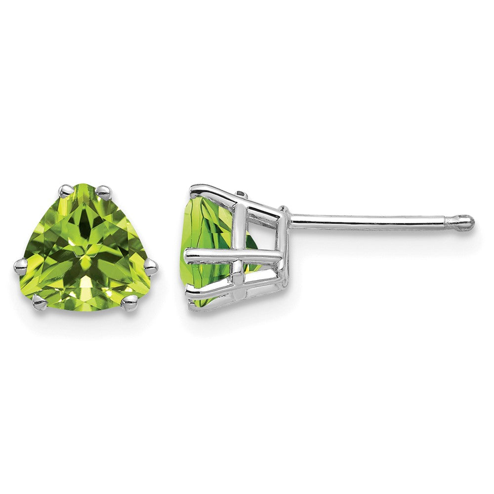 Trillion Peridot Post Earrings - WBC