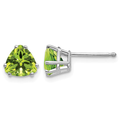 Trillion Peridot Post Earrings - WBC