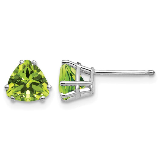 Trillion Peridot Post Earrings - WBC