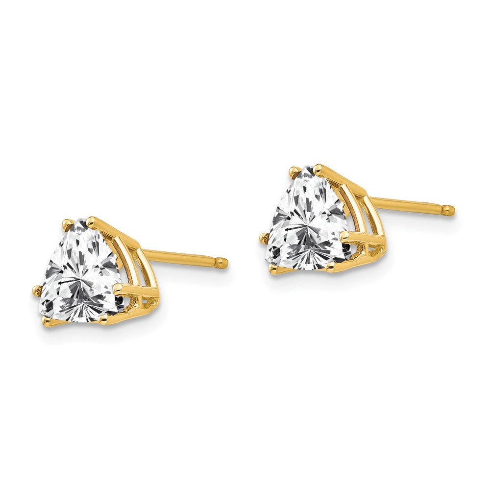 Trillion Cubic Zirconia Post Earrings - WBC