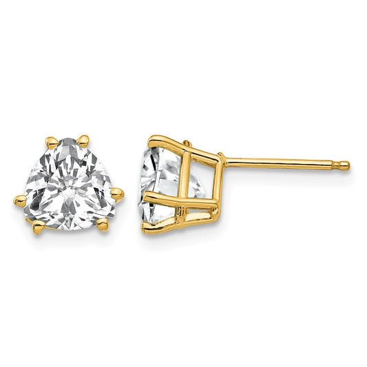 Trillion Cubic Zirconia Post Earrings - WBC