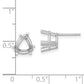 Trillion Post Earring Mountings - WBC
