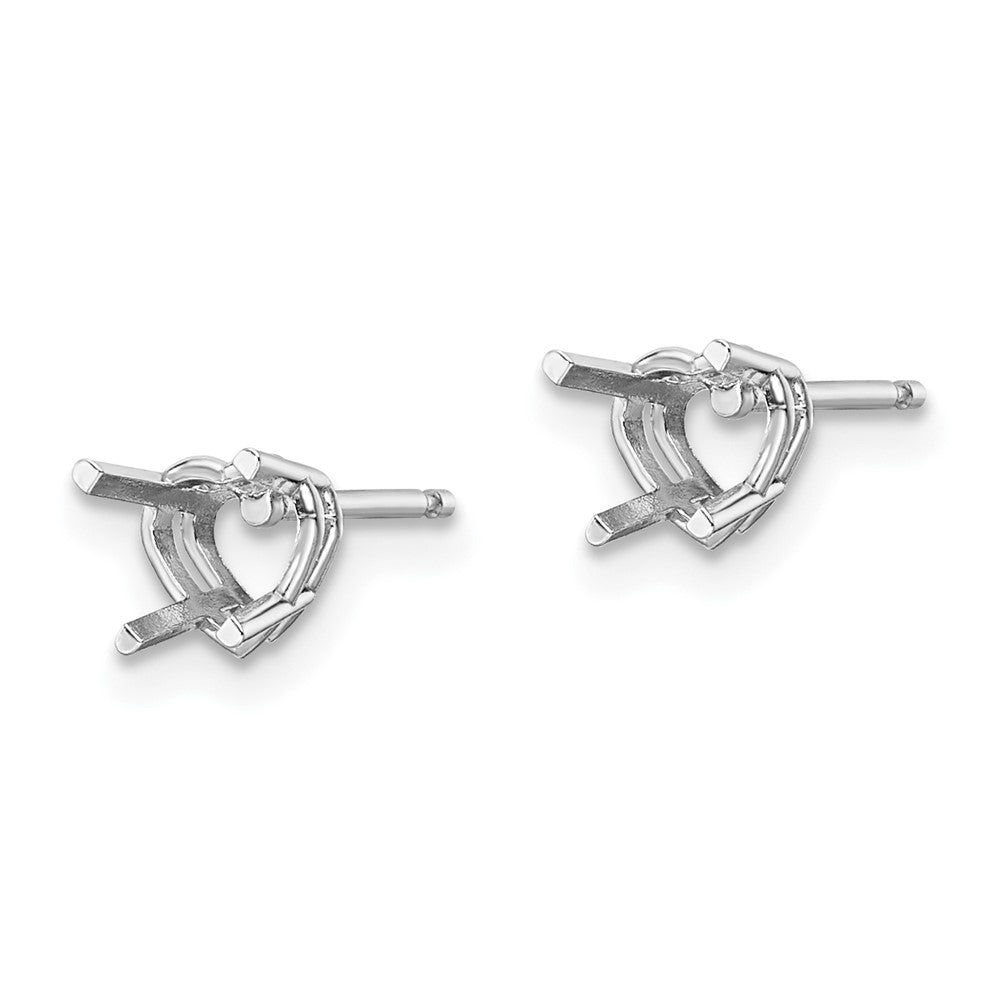 Heart Post Earring Mountings - WBC
