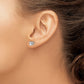Heart Cubic Zirconia Post Earrings - WBC