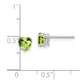 Heart Peridot Post Earrings - WBC