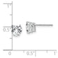 Heart Cubic Zirconia Post Earrings - WBC