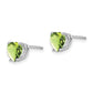 Heart Peridot Post Earrings - WBC