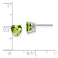 Heart Peridot Post Earrings - WBC