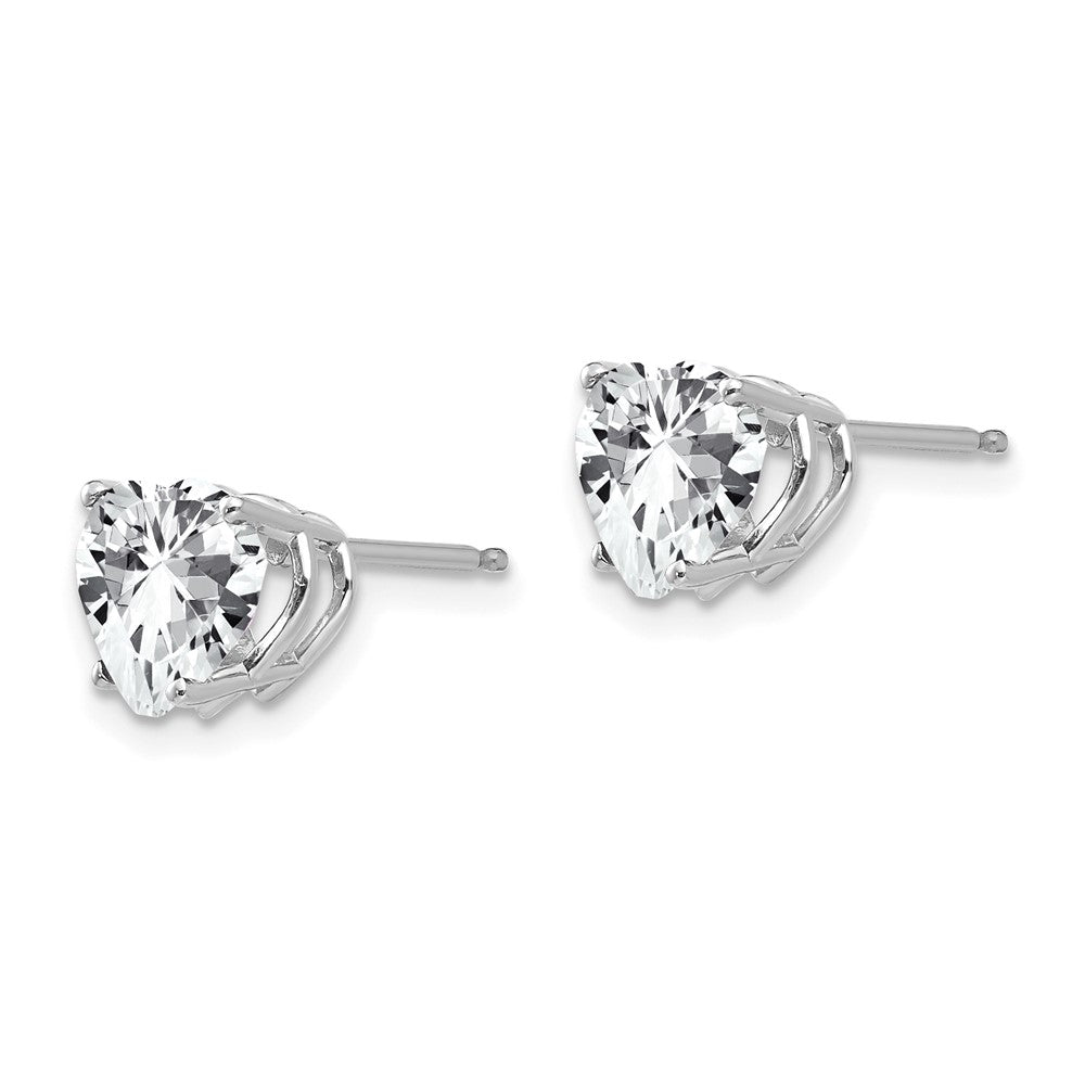 Heart Cubic Zirconia Stud Earrings - WBC