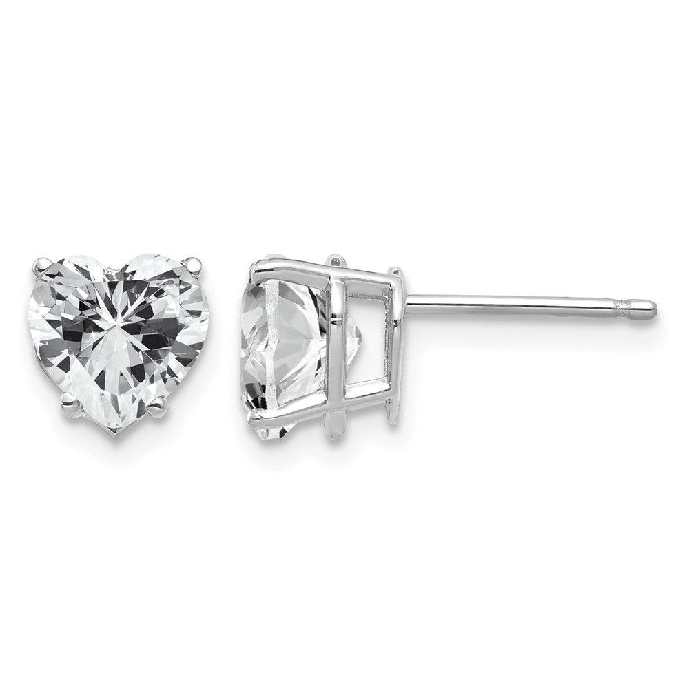 Heart Cubic Zirconia Stud Earrings - WBC
