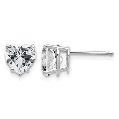 Heart Cubic Zirconia Stud Earrings - WBC