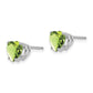 Heart Peridot Post Earrings - WBC