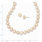 7- Pink Near-Round Freshwater Cultured Pearl Necklace and Button Earring Set - WBC