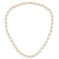 7- Rice Freshwater Cultured Pearl Necklace and Bead Post Dangle Earring Set - WBC