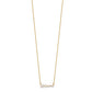 Graduated Round Freshwater Cultured Pearl and 0.01 carat Diamond Necklace - WBC