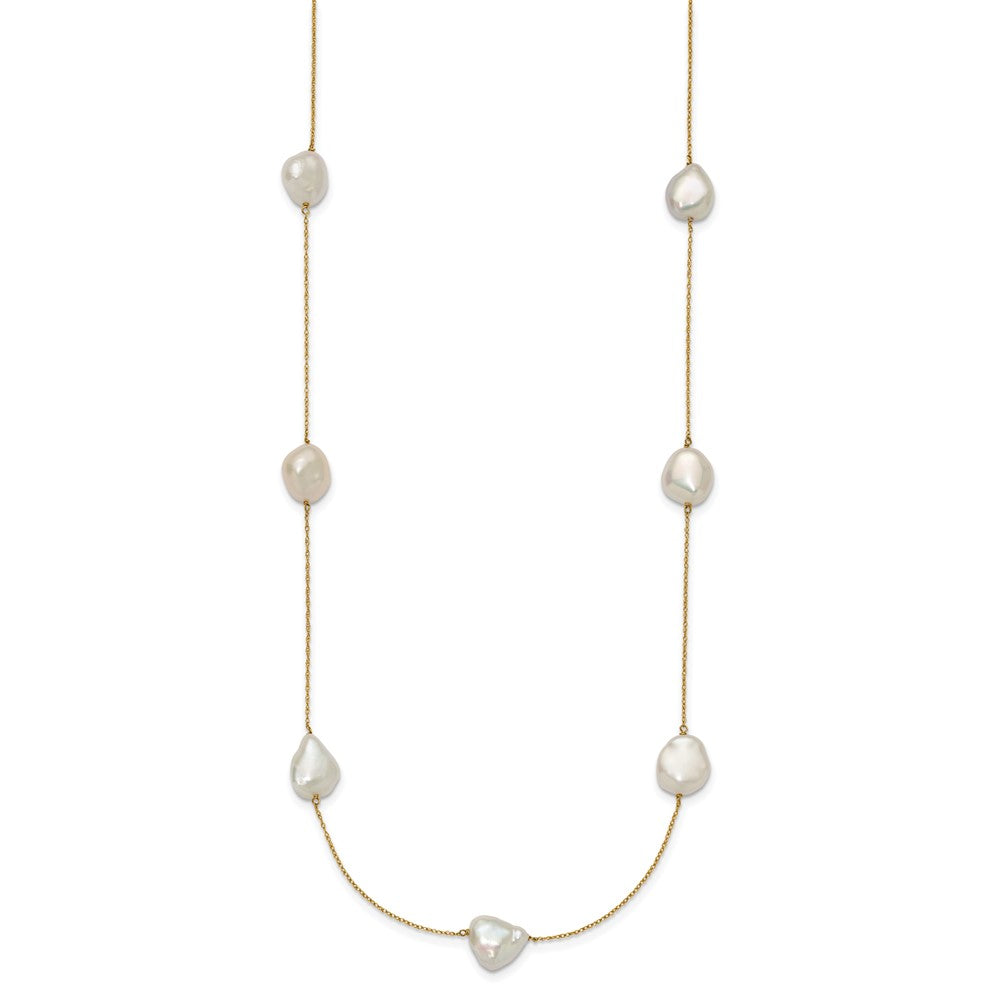 10- Keshi Freshwater Cultured Pearl 7-Station Necklace - WBC