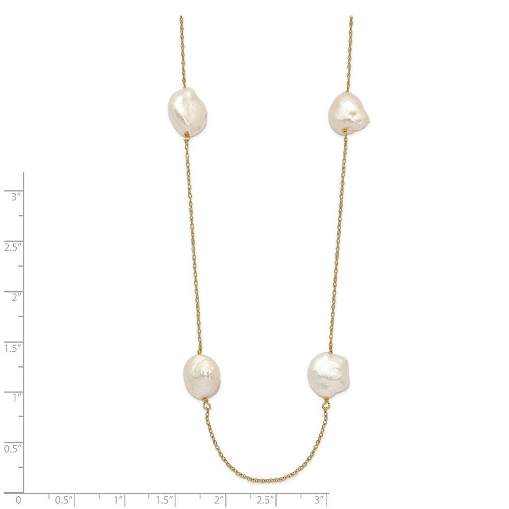10- Keshi Freshwater Cultured Pearl 7-Station Necklace - WBC