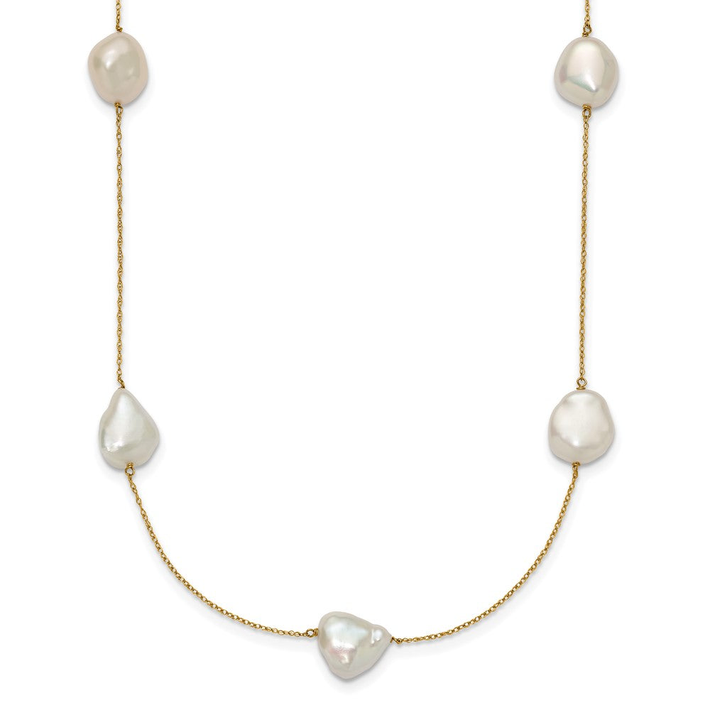 10- Keshi Freshwater Cultured Pearl 7-Station Necklace - WBC