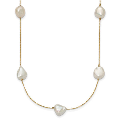 10- Keshi Freshwater Cultured Pearl 7-Station Necklace - WBC