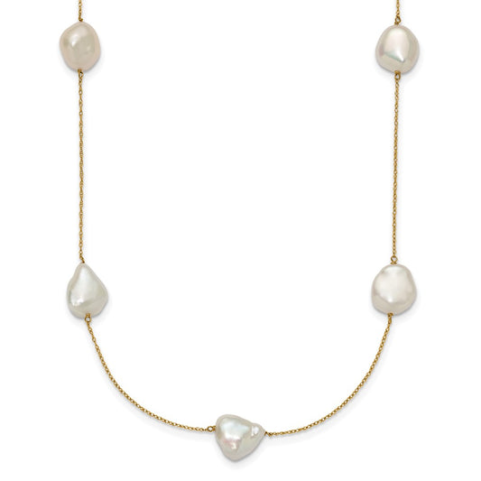 10- Keshi Freshwater Cultured Pearl 7-Station Necklace - WBC