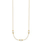 Polished Round Freshwater Cultured Pearl and Bead 3-Station Necklace Plus Extender - WBC