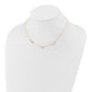 Polished Round Freshwater Cultured Pearl and Bead 3-Station Necklace Plus Extender - WBC
