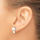 4- and 6- Round Akoya Saltwater Cultured Pearl Post Earrings - WBC