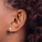 3- Round Freshwater Cultured Pearl Front and Back Ball Post Screwback Earrings - WBC
