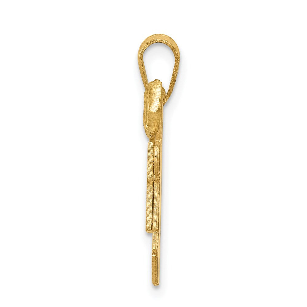 The Kids Solid Engravable Small Double Boys Kiss Charm - WBC