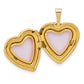 Textured and Polished Paw Prints Heart Locket - WBC