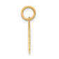 Plain Small .009 Gauge Facing Right Engravable Girl Head Charm - WBC