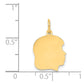 Plain Medium .013 Gauge Facing Right Engravable Girl Head Charm - WBC