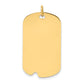 Plain .027 Gauge Engravable Dog Tag with Notch Disc Charm - WBC