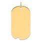 Plain .027 Gauge Engravable Dog Tag with Notch Disc Charm - WBC