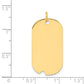 Plain .035 Gauge Engravable Dog Tag with Notch Disc Charm - WBC