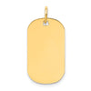 14K Gold Engravable Dog Tag Disc Charm, 13mm