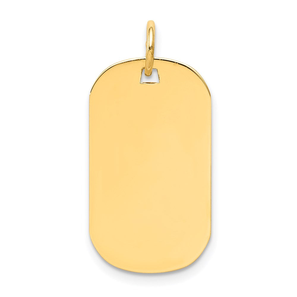 Plain .027 Gauge Engraveable Dog Tag Disc Charm - WBC