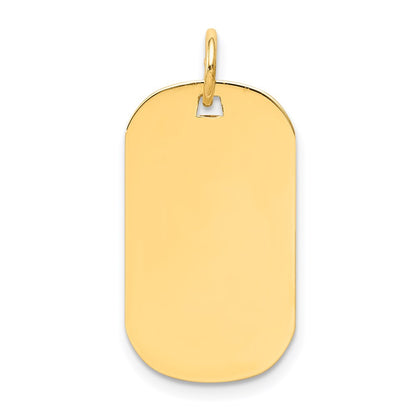 Plain .027 Gauge Engraveable Dog Tag Disc Charm - WBC