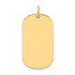 Plain .027 Gauge Engraveable Dog Tag Disc Charm - WBC