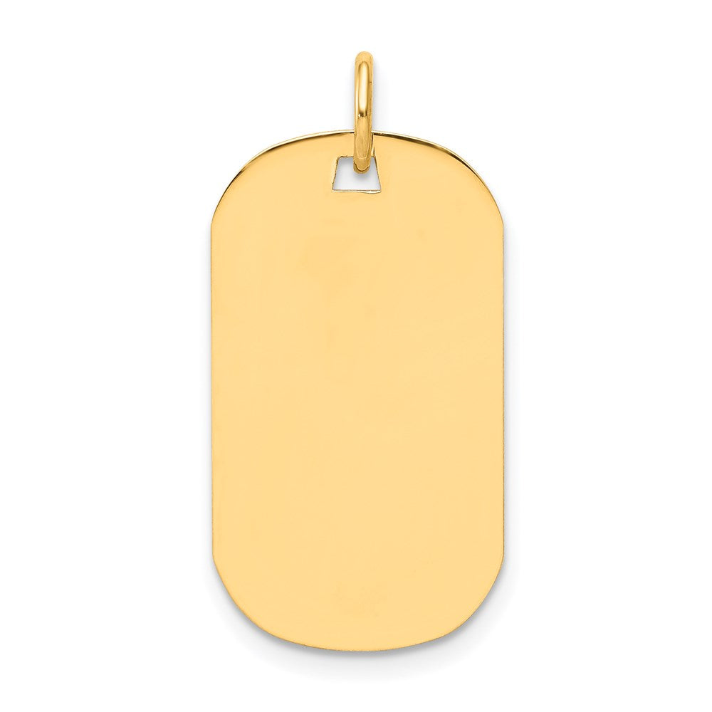 Plain .027 Gauge Engraveable Dog Tag Disc Charm - WBC
