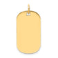 Plain .027 Gauge Engraveable Dog Tag Disc Charm - WBC